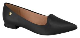 Sapatilha Preta Bico Fino Vizzano Feminina