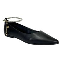 Sapatilha Santinelli Com Tornozeleira Strass 1600-007 Preto Sapatilha Santinelli Com Tornozeleira Strass 1600-007 Preto