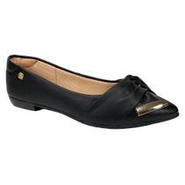 Sapatilha Santinelli Feminina Bico Fino 1266-708 Preto Sapatilha Santinelli Feminina Bico Fino 1266-708 Preto