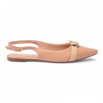 Sapatilha Sapato da Corte Slingback Fivela Passador Sapatilha Sapato da Corte Slingback Fivela Passador