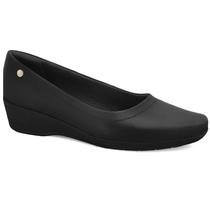 Sapatilha Sapato Feminino Comfortflex Anabela 24-94301 Joanete Preto