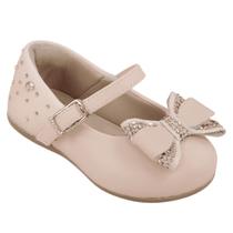 Sapatilha Sapato Infantil Pampili Angel 04 Laço E Strass Fofo Charmoso Confortável Sapatilha Sapato Infantil Pampili Angel 04 Laço E Strass Fofo Charmoso Confortável