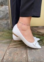 Sapatilha SK Bico Fino Off White Sapatilha SK Bico Fino Off White