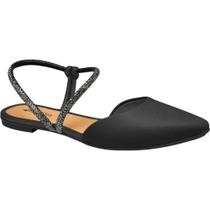 Sapatilha Slingback Bico Fino Strass Tendência Moda Mi762 Mississipi