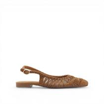 Sapatilha Slingback Bordada