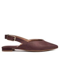 Sapatilha Slingback Camurça Chocolate Vizzano 12061016