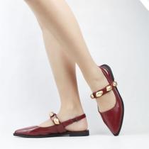 Sapatilha Slingback Detalhe Metal Sapatilha Slingback Detalhe Metal