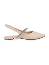 Sapatilha Slingback Feminina Bebecê com Bico Fino e Tira Delicada