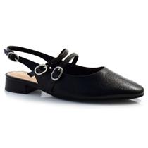 Sapatilha Slingback Feminina Ramarim Preto 24-15131