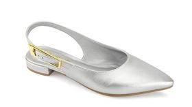 Sapatilha slingback feminina salto baixo santinelli - 1558001