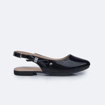 Sapatilha Slingback Pampili Ballet Lacinho Preta 734.019 Sapatilha Slingback Pampili Ballet Lacinho Preta 734.019