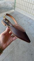 Sapatilha Slingback Pelica Chocolate Vizzano 12061016 Sapatilha Slingback Pelica Chocolate Vizzano 12061016