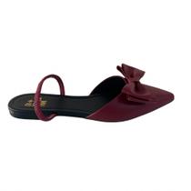 Sapatilha Slingback Rasteira Feminina Laço Bico Fino Sapatilha Slingback Rasteira Feminina Laço Bico Fino