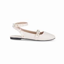 Sapatilha Slingback Tatiane Off White