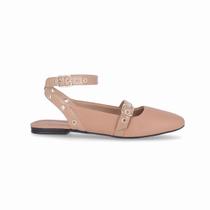 Sapatilha Slingback Tatiane Salto Baixo Amendoa