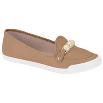 Sapatilha Slipper Feminina Napa Nude Moleca 5109.793