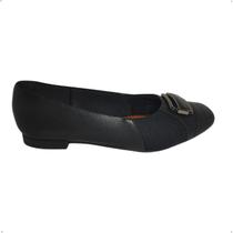 Sapatilha Social Usaflex Ortopedica Couro Fivela Ag4003