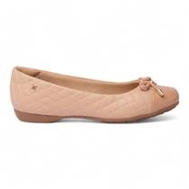 Sapatilha Softli Matelassê Bico Redondo Laço