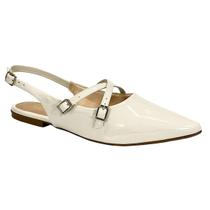 Sapatilha Sua Cia Slingback Verniz 8189.15609 Off White