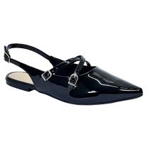 Sapatilha Sua Cia Slingback Verniz 8189.15609 Preto