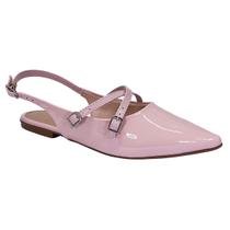 Sapatilha Sua Cia Slingback Verniz 8189.15609 Rosa