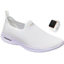 Sapatilha Tenis Calce Facil Slip on Feminina Confortável com RELOGIO Sapatilha Tenis Calce Facil Slip on Feminina Confortável com RELOGIO