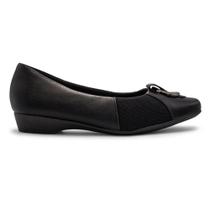 Sapatilha Usaflex Feminina Couro Bico Quadrado Joanetes Casual MM1604