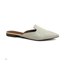 Sapatilha Valentina Mule Bico Fino 373061 Off White