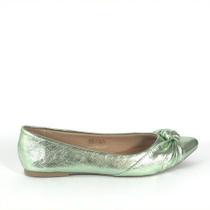 Sapatilha Verde Metalizada
