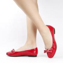 Sapatilha Verniz Laço