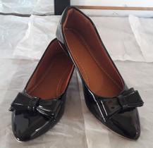 Sapatilha verniz preto