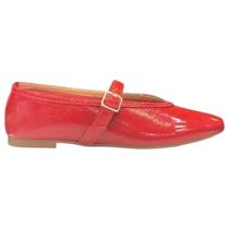 Sapatilha verniz show couro vermelho santa flor 100181068