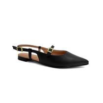 Sapatilha Vizzano Slingback Bico Fino 1206.1009 Preto