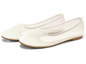 Sapatilhas de balé Coutgo femininas de malha sem cadarço em bege para trabalho casual Sapatilhas de balé Coutgo femininas de malha sem cadarço em bege para trabalho casual