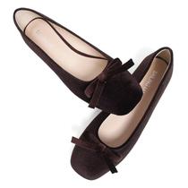 Sapatilhas de balé SAILING LU Retro Dressy Party para mulheres marrom escuro 7,5