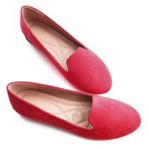 Sapatilhas de balé Stunner Classic Slip On Upgrade Red para mulheres