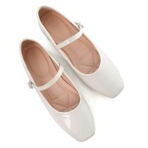 Sapatilhas de balé Stunner Stunner Stunner Ballet Flats para mulheres bege 41 (8,5)