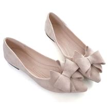 Sapatilhas de balé TN TANGNEST femininas, moda, bico fino, damasco