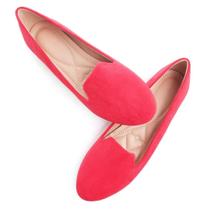 Sapatilhas de balé TN TANGNEST Slduv7 femininas de camurça vermelha tamanho 39 (7,5)