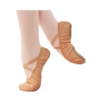 Sapatilhas De Ballet Em Lona Elástica Para Meninas E Mulheres, Sem Cadarço, Sola Macia