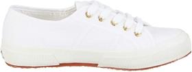 Sapatilhas de tênis Superga White Gold unissex 3,5 homens dos EUA