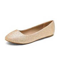 Sapatilhas Femininas DREAM PAIRS Sole-Simple Douradas com Glitter 11