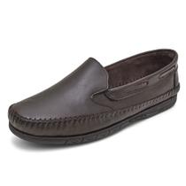 Sapatilhas masculinas estilo casual em couro GR 400 marrom -café Sapatilhas masculinas estilo casual em couro GR 400 marrom -café