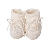 Sapatinho bebê 2 botões - Off white