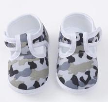 Sapatinho bebê camuflado exército - Kadu modas