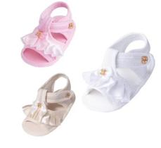 Sapatinho Bebê Kit 3 Pares Sandália Chinelo Bebê Menina Rn KIT126