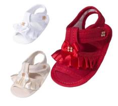 Sapatinho Bebê Kit 3 Pares Sandália Chinelo Bebê Menina Rn KIT126