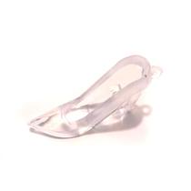 Sapatinho de Acrílico Com 5,5cm Na Cor Cristal - 20 Unidades