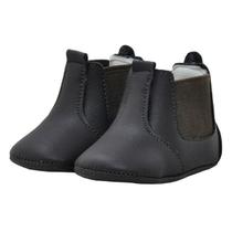 Sapatinho de Bebê Bicho de Pé - Botina Masculina com Elástico- Sintético - Chocolate e Café Sapatinho de Bebê Bicho de Pé - Botina Masculina com Elástico- Sintético - Chocolate e Café