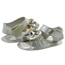 Sapatinho de Bebê Bicho de Pé - Sandália Feminina com Laço e Fecho - Sintético - Ouro Light Sapatinho de Bebê Bicho de Pé - Sandália Feminina com Laço e Fecho - Sintético - Ouro Light